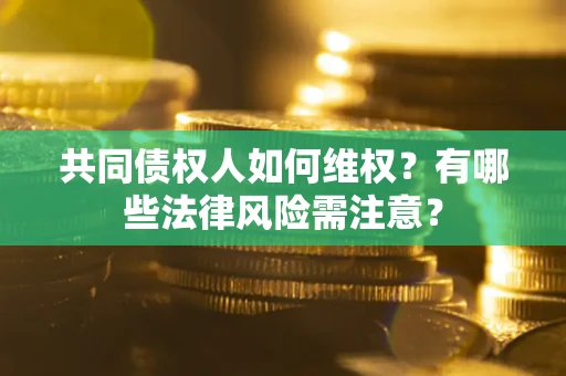 济南共同债权人如何维权？有哪些法律风险需注意？