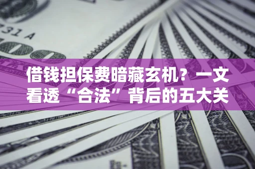 济南借钱担保费暗藏玄机？一文看透“合法”背后的五大关键陷阱