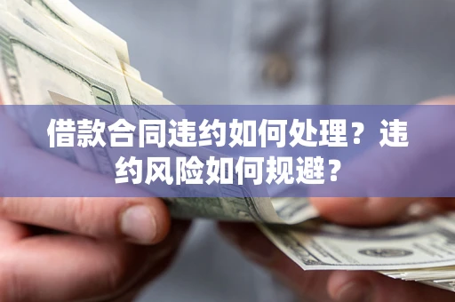 济南借款合同违约如何处理？违约风险如何规避？