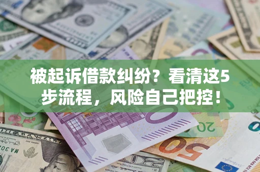 济南被起诉借款纠纷？看清这5步流程，风险自己把控！