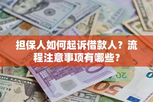 济南担保人如何起诉借款人？流程注意事项有哪些？
